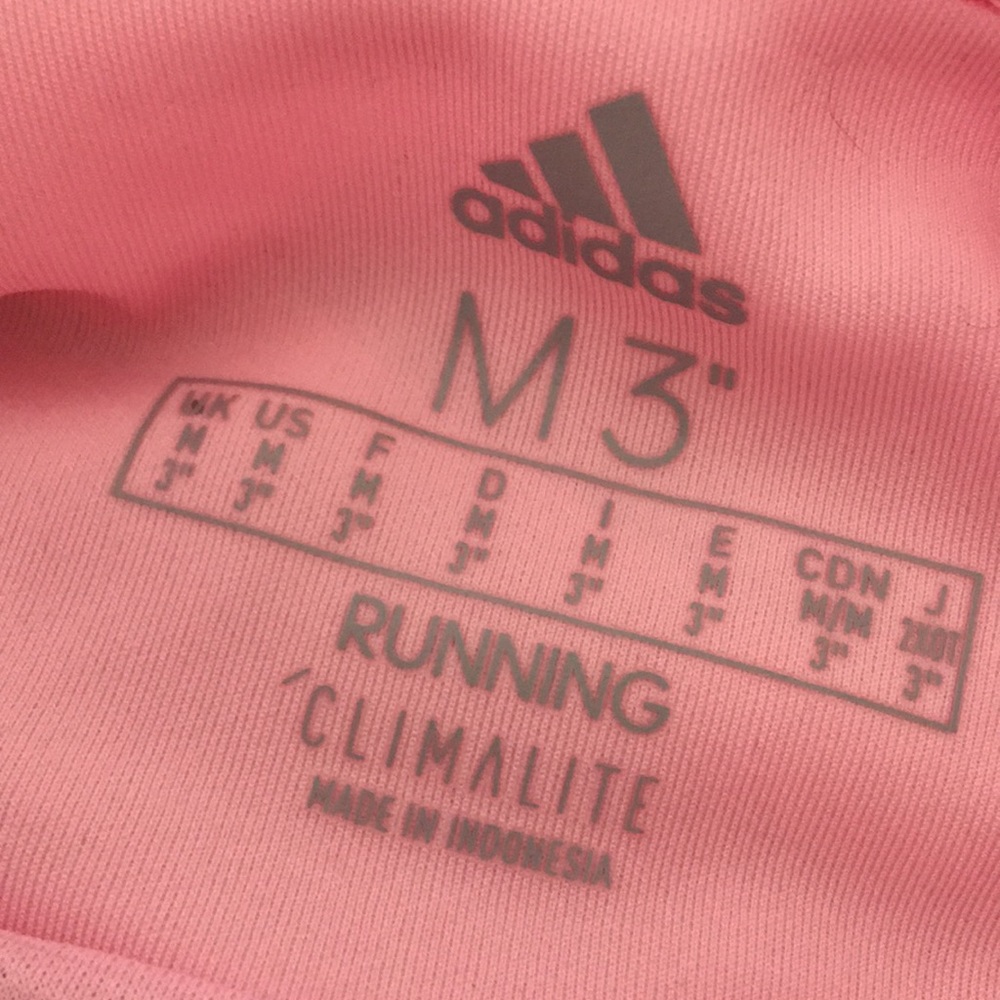 NWT Ladies ADIDAS Running Shorts Grey & Pink XS - Picture 6 of 6